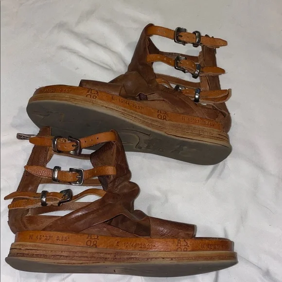 Brown Leather Women's Sandals